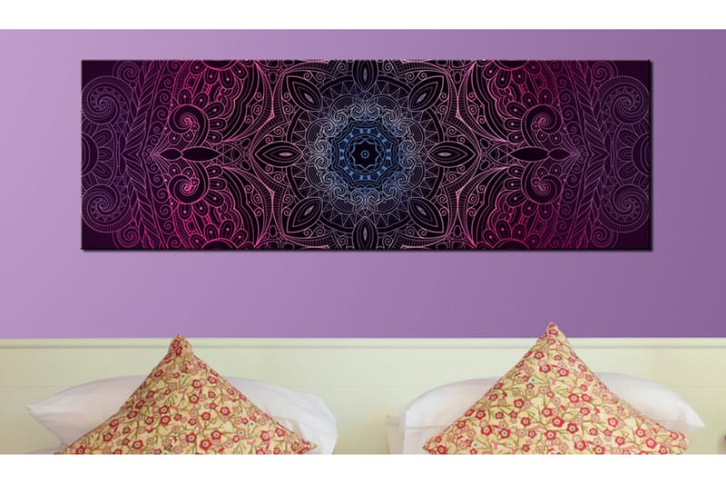 Bilde Purple Mandala 150x50 - Artgeist sp. z o. o. - Innredning - Bilder & kunst - Lerretsbilder