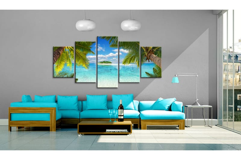 Bilde Paradise Island 200x100 - Artgeist sp. z o. o. - Innredning - Bilder & kunst - Lerretsbilder