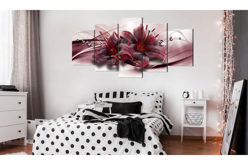 Bilde Pink Lily 200x100 - Artgeist sp. z o. o. - Innredning - Bilder & kunst - Lerretsbilder