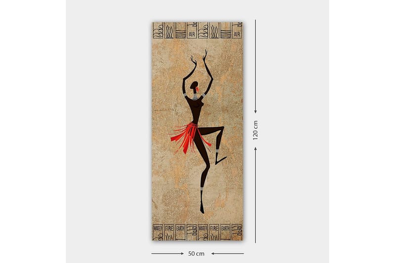 Canvasbilde DKY World Cultures Flerfarget - 50x120 cm - Innredning - Bilder & kunst - Lerretsbilder