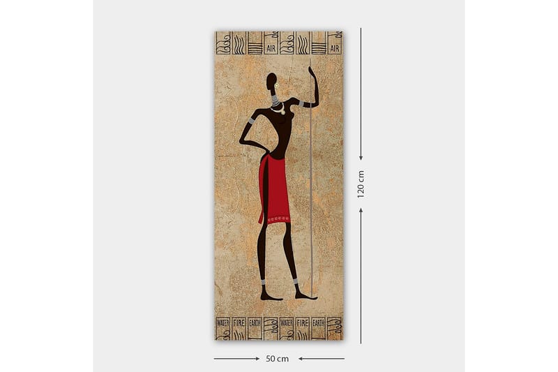 Canvasbilde DKY World Cultures Flerfarget - 50x120 cm - Innredning - Bilder & kunst - Lerretsbilder