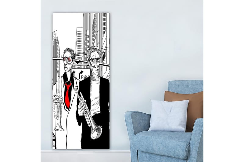 Canvasbilde DKY People Flerfarget - 50x120 cm - Innredning - Bilder & kunst - Lerretsbilder