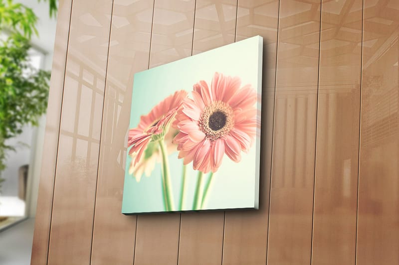 Canvasbilde Floral Flerfarget - 44x54 cm - Innredning - Bilder & kunst - Lerretsbilder