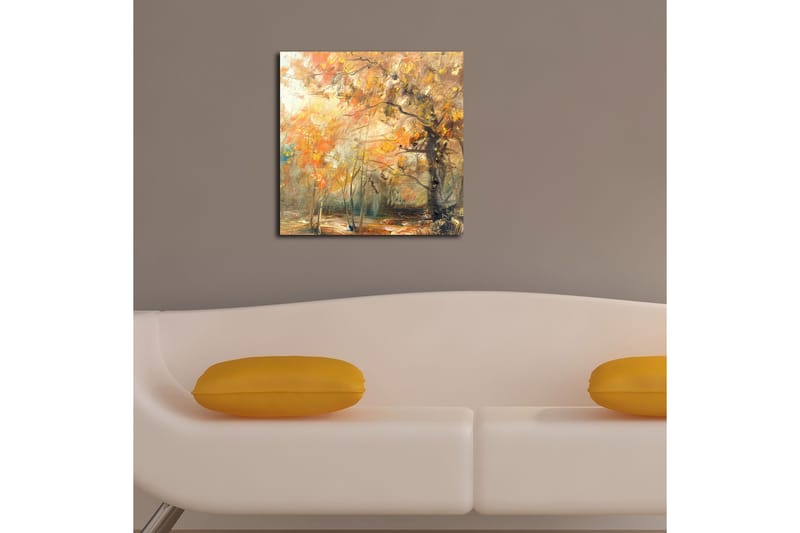 Canvasbilde Floral Flerfarget - 44x54 cm - Innredning - Bilder & kunst - Lerretsbilder