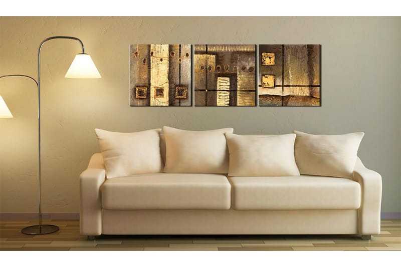 Canvasbilde Gull sammensettning 150x50 cm - Artgeist sp. z o. o. - Innredning - Bilder & kunst - Lerretsbilder