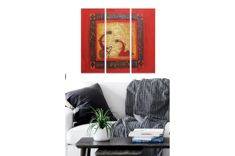 Canvasbilde Oriental 3-pk Flerfarget - 22x05 cm - Innredning - Bilder & kunst - Lerretsbilder