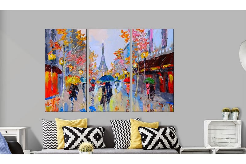 Canvasbilde Rainy Paris - Artgeist sp. z o. o. - Innredning - Bilder & kunst - Lerretsbilder