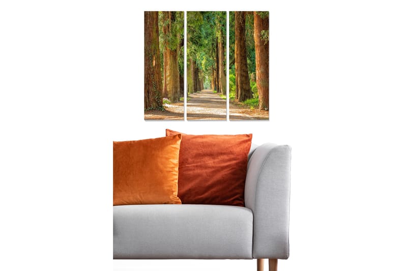 Canvasbilde Scenic 3-pk flerfarget - 22x05 cm - Innredning - Bilder & kunst - Lerretsbilder