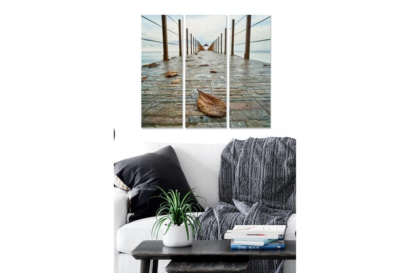 Canvasbilde Scenic 3-pk flerfarget - 22x05 cm - Innredning - Bilder & kunst - Lerretsbilder