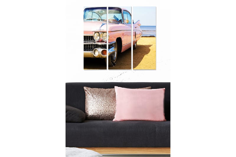 Canvasbilde Transportation 3-pk Flerfarget - 22x05 cm - Innredning - Bilder & kunst - Lerretsbilder