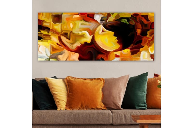 Canvasbilde YTY Abstract & Fractals Flerfarget - 120x50 cm - Innredning - Bilder & kunst - Lerretsbilder