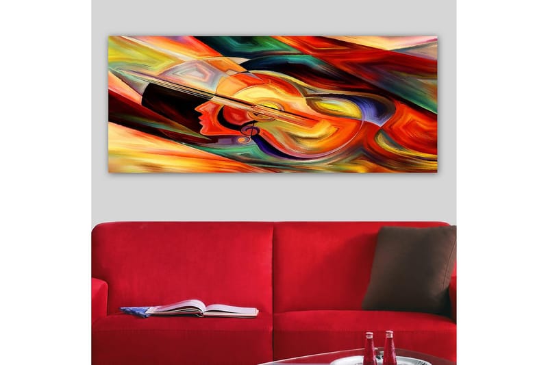 Canvasbilde YTY Abstract & Fractals Flerfarget - 120x50 cm - Innredning - Bilder & kunst - Lerretsbilder