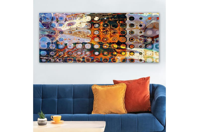 Canvasbilde YTY Abstract & Fractals Flerfarget - 120x50 cm - Innredning - Bilder & kunst - Lerretsbilder