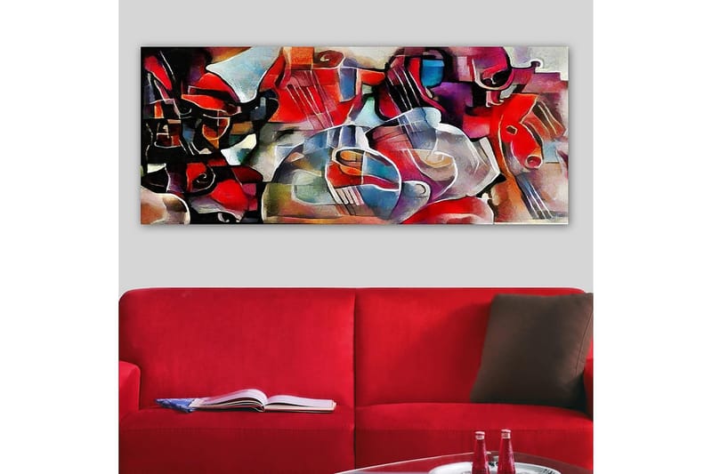 Canvasbilde YTY Abstract & Fractals Flerfarget - 120x50 cm - Innredning - Bilder & kunst - Lerretsbilder