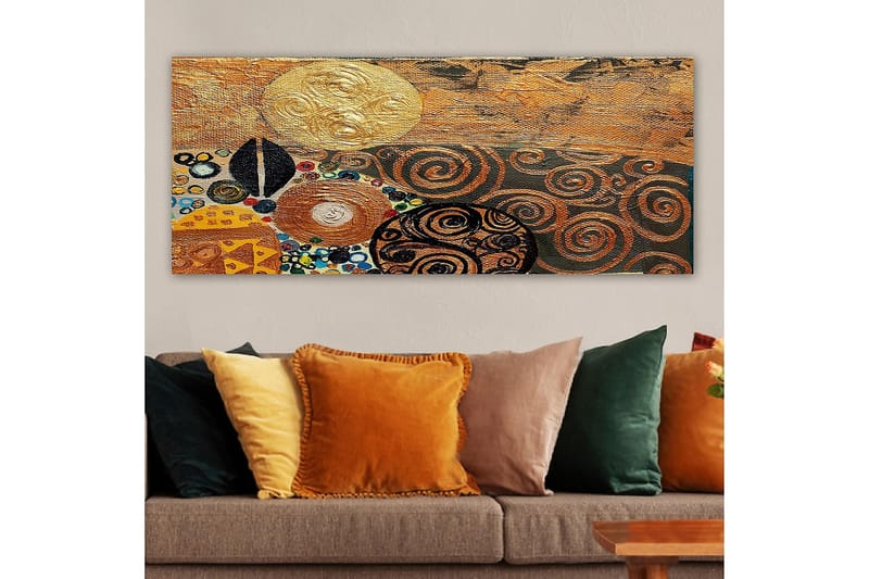 Canvasbilde YTY Abstract & Fractals Flerfarget - 120x50 cm - Innredning - Bilder & kunst - Lerretsbilder