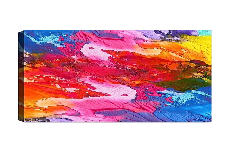 Canvasbilde YTY Abstract & Fractals Flerfarget - 120x50 cm - Innredning - Bilder & kunst - Lerretsbilder