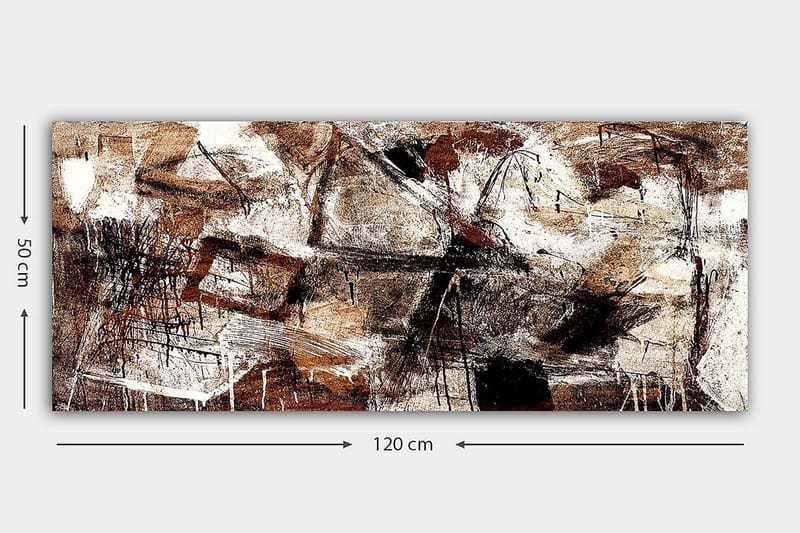 Canvasbilde YTY Abstract & Fractals Flerfarget - 120x50 cm - Innredning - Bilder & kunst - Lerretsbilder