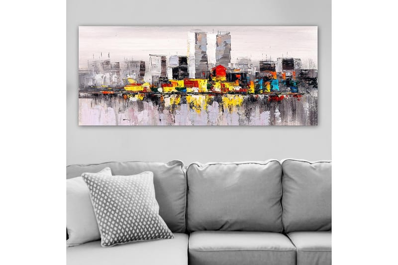 Canvasbilde YTY Buildings & Cityscapes Flerfarget - 120x50 cm - Innredning - Bilder & kunst - Lerretsbilder