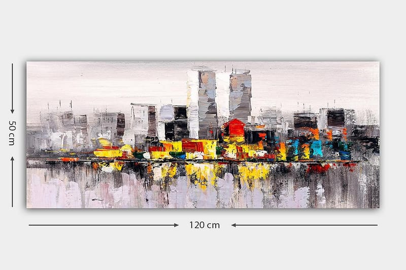 Canvasbilde YTY Buildings & Cityscapes Flerfarget - 120x50 cm - Innredning - Bilder & kunst - Lerretsbilder