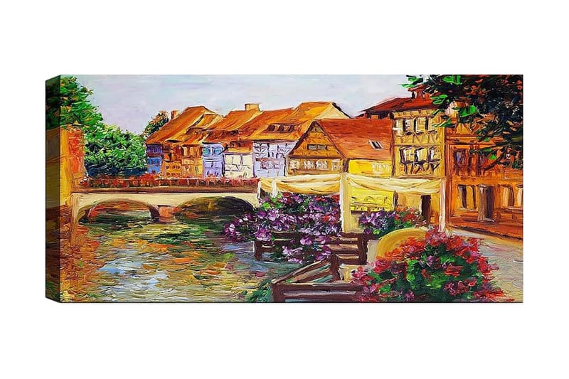 Canvasbilde YTY Buildings & Cityscapes Flerfarget - 120x50 cm - Innredning - Bilder & kunst - Lerretsbilder