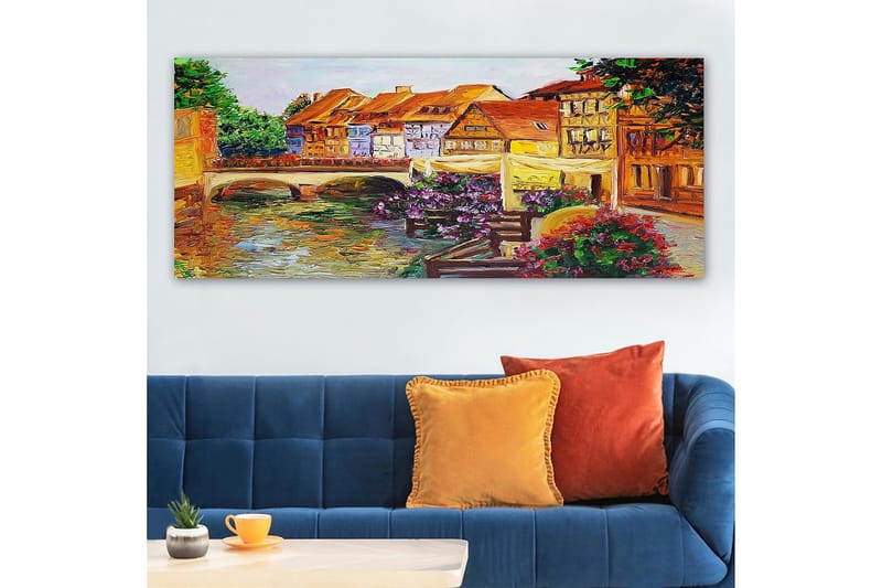 Canvasbilde YTY Buildings & Cityscapes Flerfarget - 120x50 cm - Innredning - Bilder & kunst - Lerretsbilder