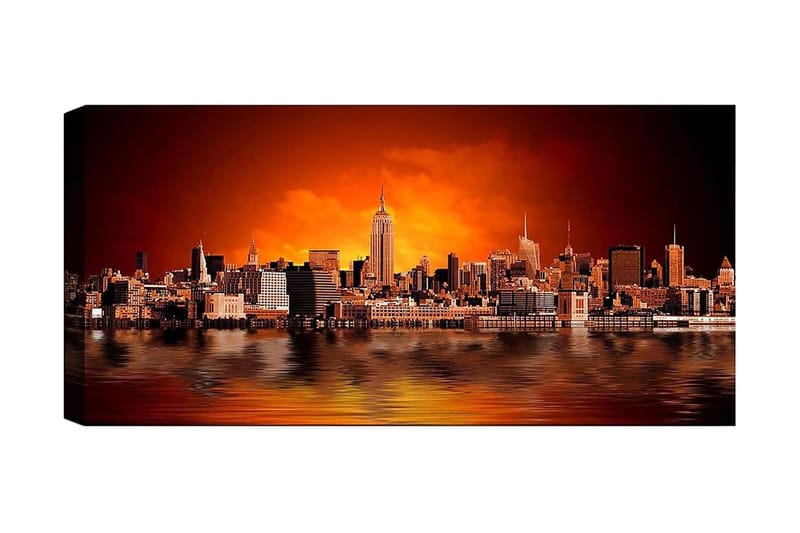 Canvasbilde YTY Buildings & Cityscapes Flerfarget - 120x50 cm - Innredning - Bilder & kunst - Lerretsbilder