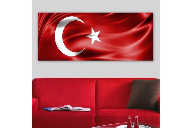 Canvasbilde YTY Flag Flerfarget - 120x50 cm - Innredning - Bilder & kunst - Lerretsbilder