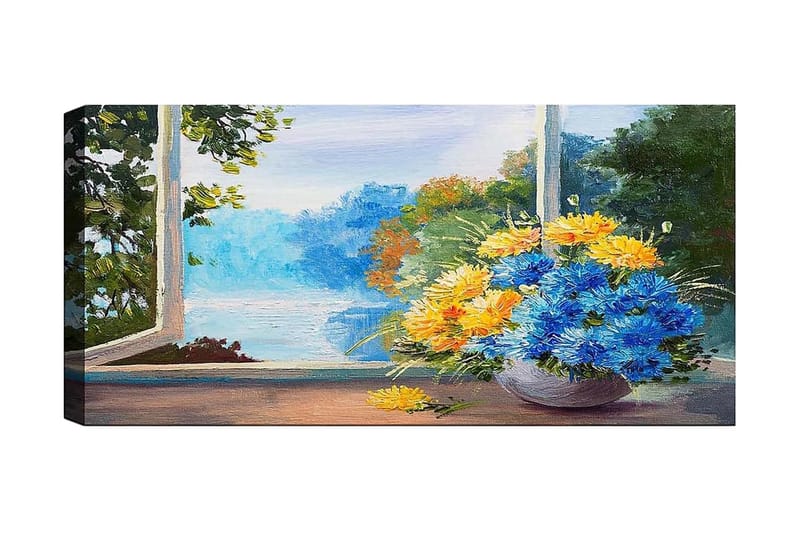 Canvasbilde YTY Floral & Botanical Flerfarget - 120x50 cm - Innredning - Bilder & kunst - Lerretsbilder