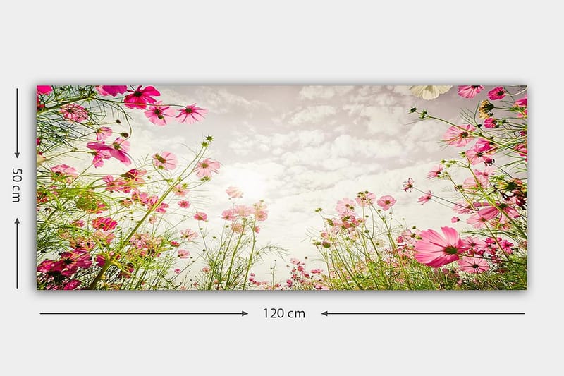 Canvasbilde YTY Floral & Botanical Flerfarget - 120x50 cm - Innredning - Bilder & kunst - Lerretsbilder