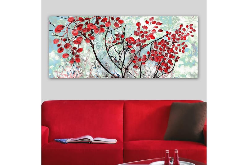 Canvasbilde YTY Floral & Botanical Flerfarget - 120x50 cm - Innredning - Bilder & kunst - Lerretsbilder