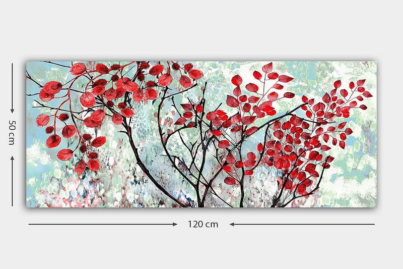 Canvasbilde YTY Floral & Botanical Flerfarget - 120x50 cm - Innredning - Bilder & kunst - Lerretsbilder