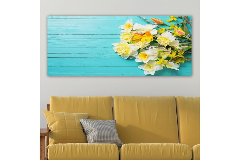 Canvasbilde YTY Floral & Botanical Flerfarget - 120x50 cm - Innredning - Bilder & kunst - Lerretsbilder