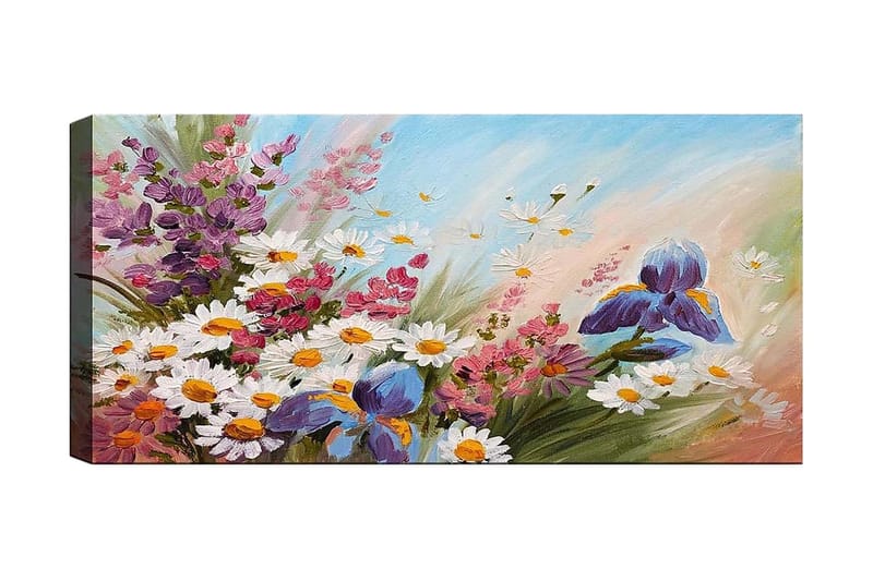 Canvasbilde YTY Floral & Botanical Flerfarget - 120x50 cm - Innredning - Bilder & kunst - Lerretsbilder