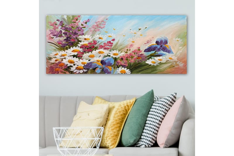 Canvasbilde YTY Floral & Botanical Flerfarget - 120x50 cm - Innredning - Bilder & kunst - Lerretsbilder