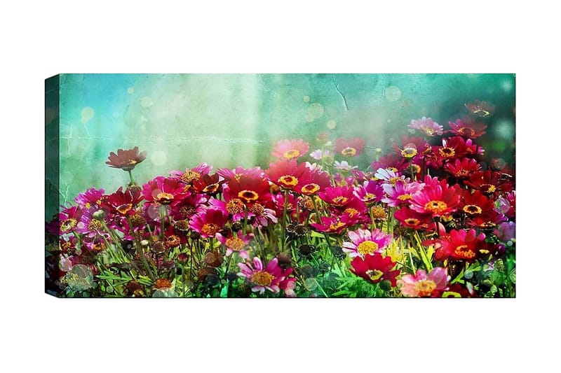 Canvasbilde YTY Floral & Botanical Flerfarget - 120x50 cm - Innredning - Bilder & kunst - Lerretsbilder