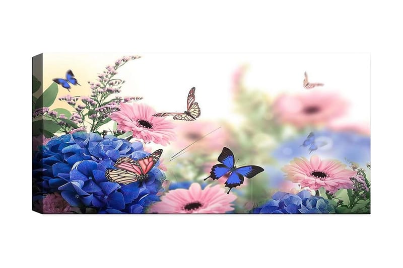 Canvasbilde YTY Floral & Botanical Flerfarget - 120x50 cm - Innredning - Bilder & kunst - Lerretsbilder