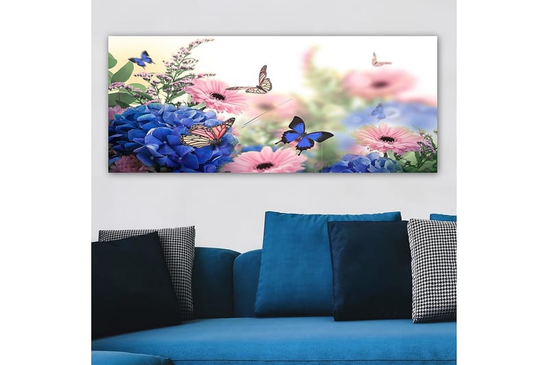 Canvasbilde YTY Floral & Botanical Flerfarget - 120x50 cm - Innredning - Bilder & kunst - Lerretsbilder