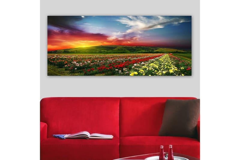 Canvasbilde YTY Floral & Botanical Flerfarget - 120x50 cm - Innredning - Bilder & kunst - Lerretsbilder