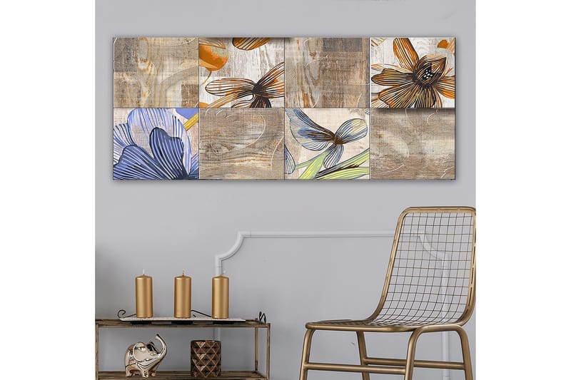 Canvasbilde YTY Floral & Botanical Flerfarget - 120x50 cm - Innredning - Bilder & kunst - Lerretsbilder