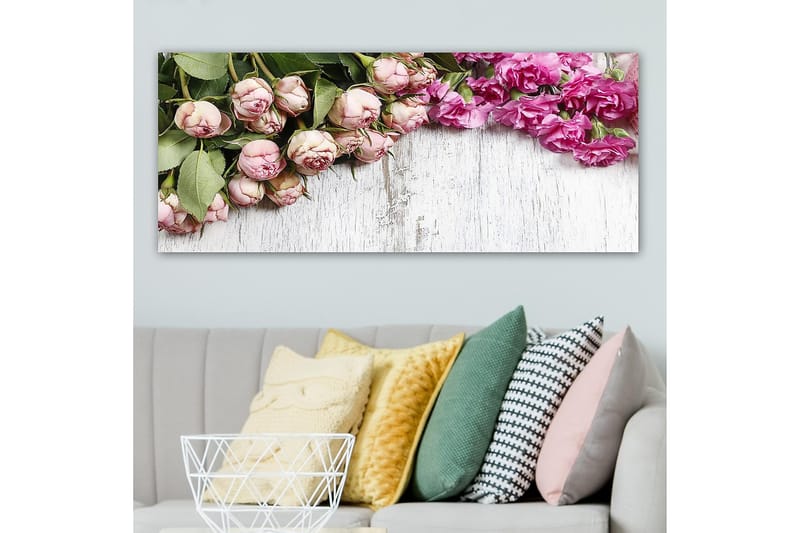 Canvasbilde YTY Floral & Botanical Flerfarget - 120x50 cm - Innredning - Bilder & kunst - Lerretsbilder