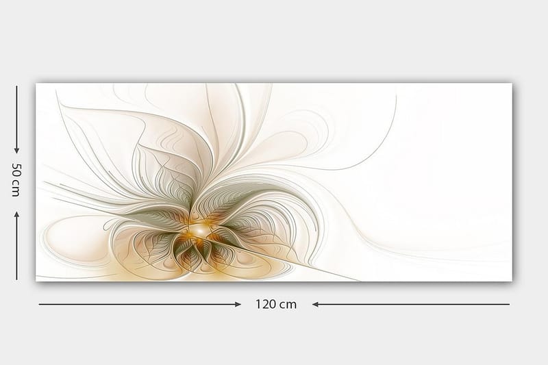 Canvasbilde YTY Floral & Botanical Flerfarget - 120x50 cm - Innredning - Bilder & kunst - Lerretsbilder