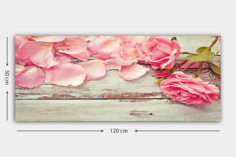 Canvasbilde YTY Floral & Botanical Flerfarget - 120x50 cm - Innredning - Bilder & kunst - Lerretsbilder