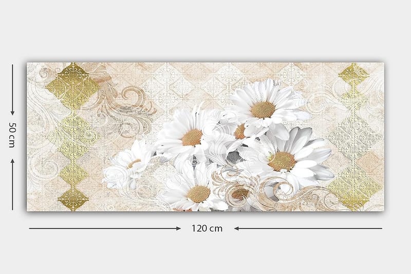 Canvasbilde YTY Floral & Botanical Flerfarget - 120x50 cm - Innredning - Bilder & kunst - Lerretsbilder