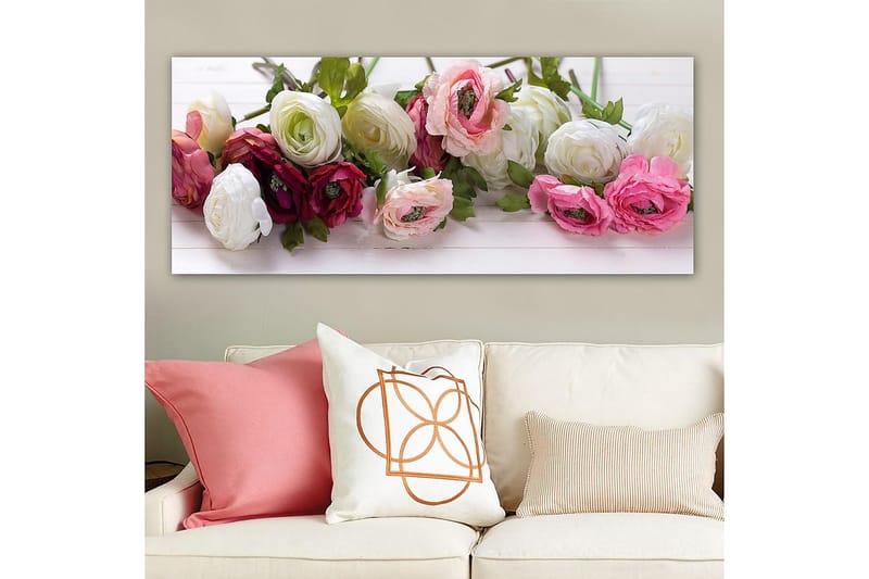 Canvasbilde YTY Floral & Botanical Flerfarget - 120x50 cm - Innredning - Bilder & kunst - Lerretsbilder