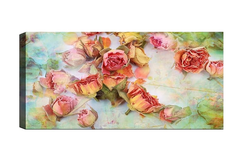 Canvasbilde YTY Floral & Botanical Flerfarget - 120x50 cm - Innredning - Bilder & kunst - Lerretsbilder