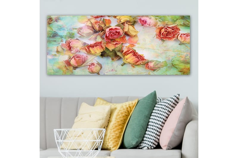 Canvasbilde YTY Floral & Botanical Flerfarget - 120x50 cm - Innredning - Bilder & kunst - Lerretsbilder