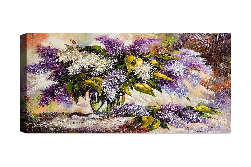 Canvasbilde YTY Floral & Botanical Flerfarget - 120x50 cm - Innredning - Bilder & kunst - Lerretsbilder