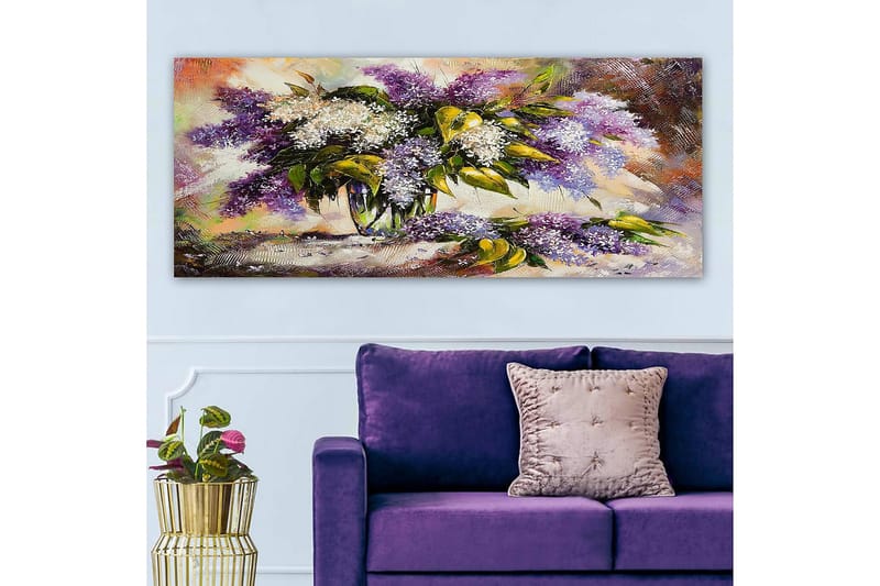 Canvasbilde YTY Floral & Botanical Flerfarget - 120x50 cm - Innredning - Bilder & kunst - Lerretsbilder