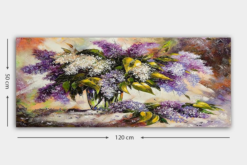 Canvasbilde YTY Floral & Botanical Flerfarget - 120x50 cm - Innredning - Bilder & kunst - Lerretsbilder