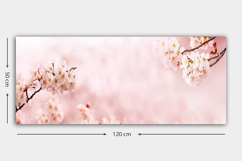 Canvasbilde YTY Floral & Botanical Flerfarget - 120x50 cm - Innredning - Bilder & kunst - Lerretsbilder